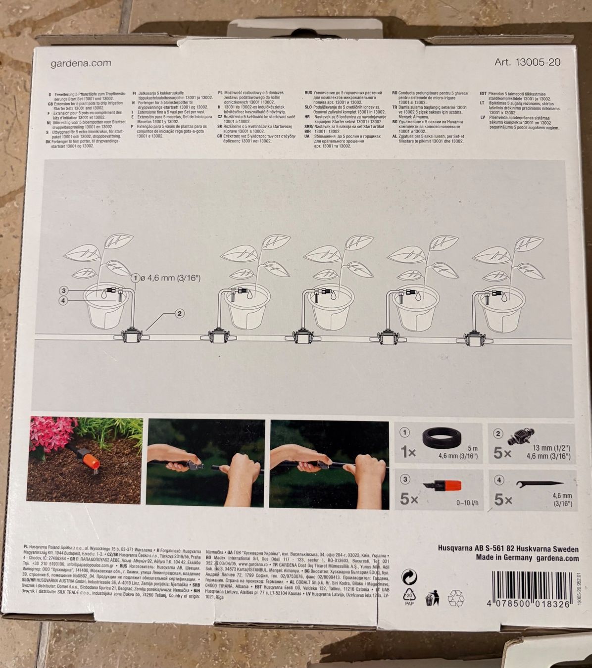 Vasi per fiori: Gardena Micro-Drip-Sytem Expension Set 4 3 Packungen – Usato da Birmenstorf AG venduto da Stef5413 1