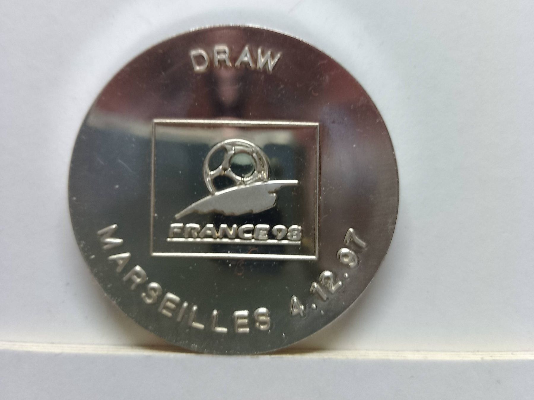 Medaillen: FIFA WORLD CUP - DRAW - MARSEILLES 4.12.97 – Gebraucht aus Sorengo von 74in 1