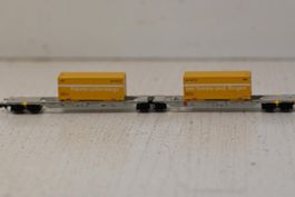 Wagen Die Post mit zwei Containern Fleischmann Spur N m OVP