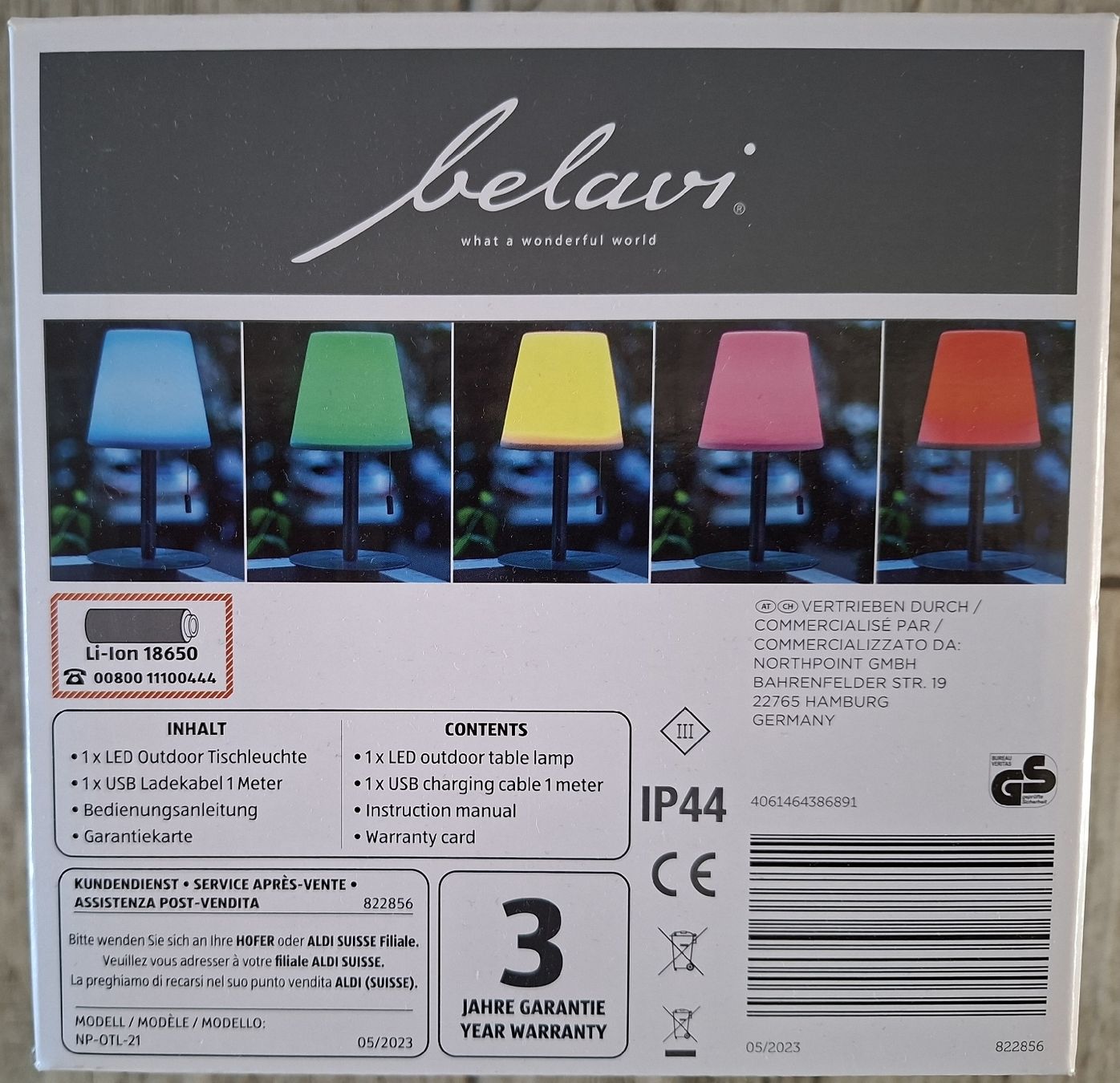 Lampade: LED Outdoor Tischlampe – Nuovo e nell'imballaggio originale da Schwarzenegg venduto da musi09 3