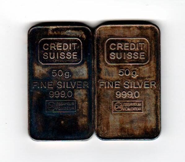 Metalli preziosi: 2 x 50 Gramm Silberbarren – Usato da Wolhusen venduto da Curver9