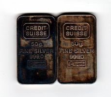 2 x 50 Gramm Silberbarren