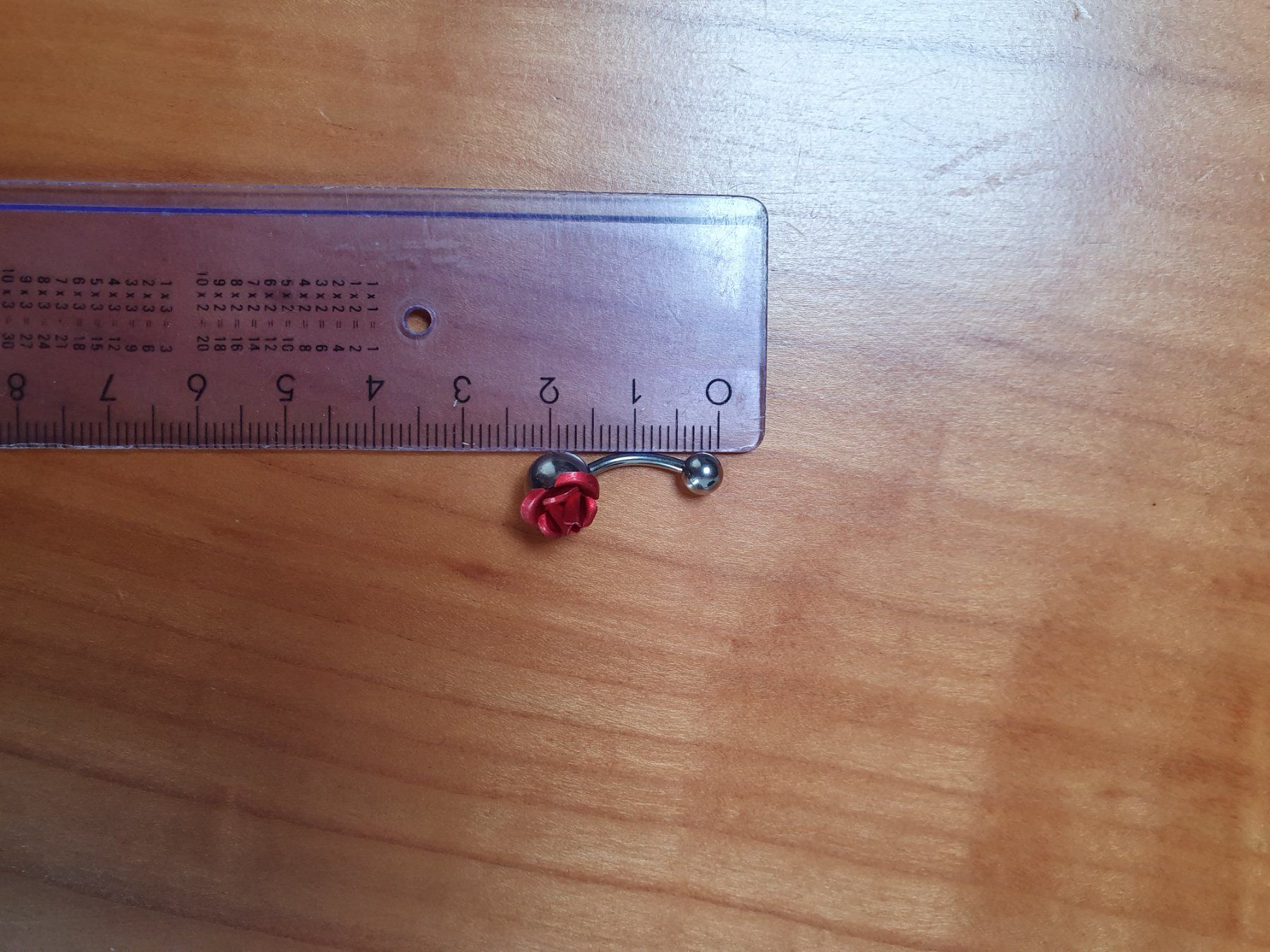 Gioielli per piercing: Bauchnabelpiercing Rose rot silber – Usato da Dietfurt venduto da rasy11 2