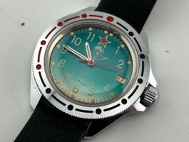 Montre Vintage Plongée Russe Homme fonctionne 40mm