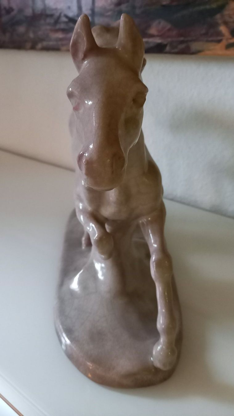 Figuren: Wunderschönes, grosses Karlsruher Majolika-Pferd – Gebraucht aus Wallisellen von prada008 3