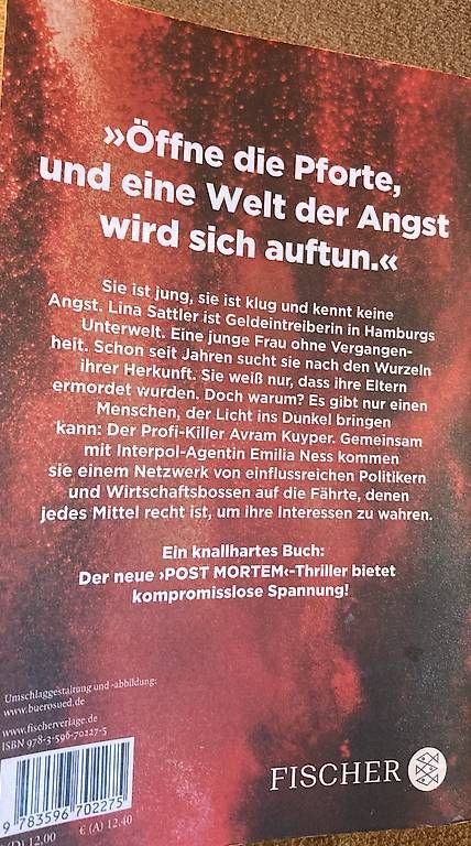 Bücher: POST MORTEM Spur der Angst – Gebraucht aus Pitasch von brunic28229 1