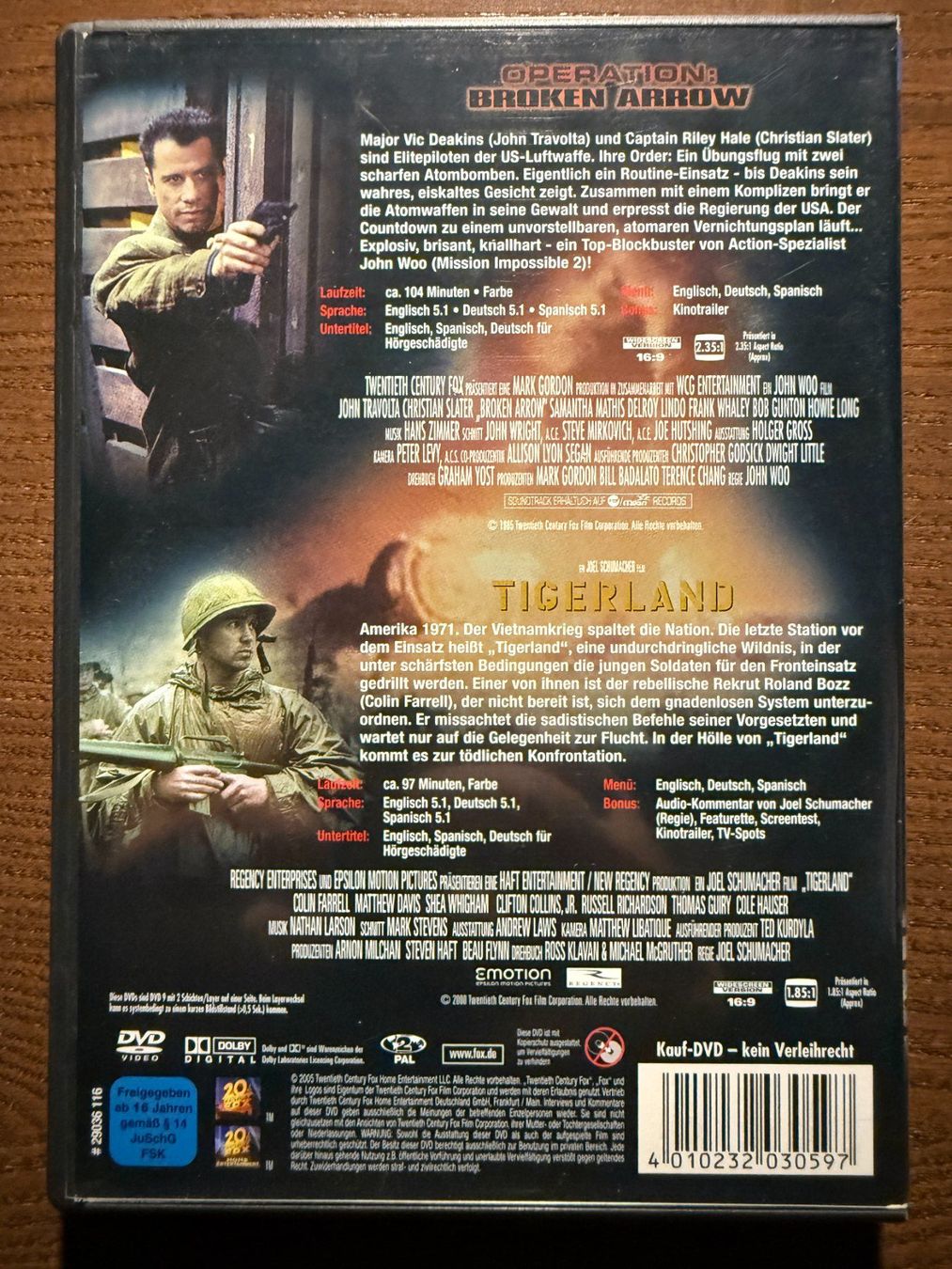 Tous les DVDs: Operation Broken Arrow & Tigerland – D'occasion à Zürich par FilmFreunde 1