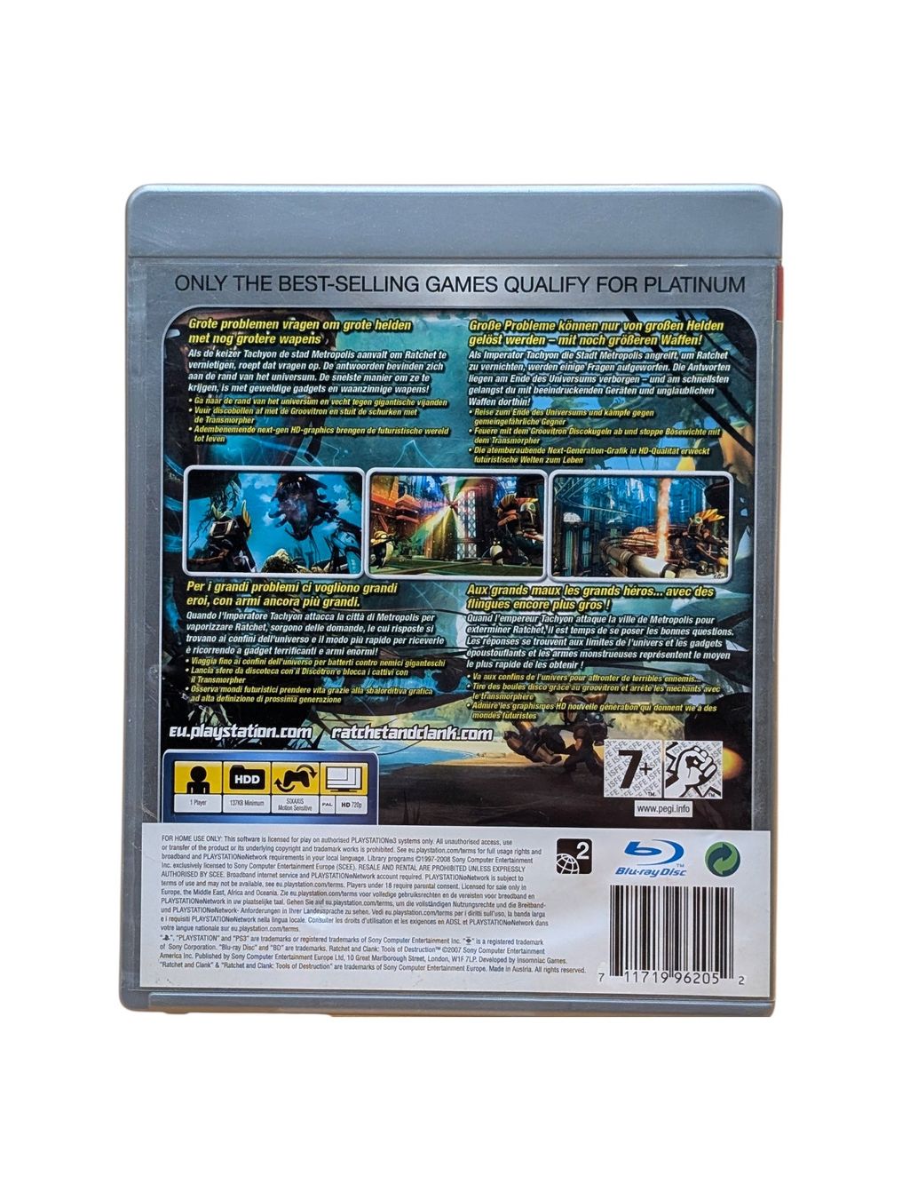 Sony Spiele: Ratchet & Clank: Tools of Destruction PS3 – Gebraucht aus Domat/Ems von IsseldorsShop 1
