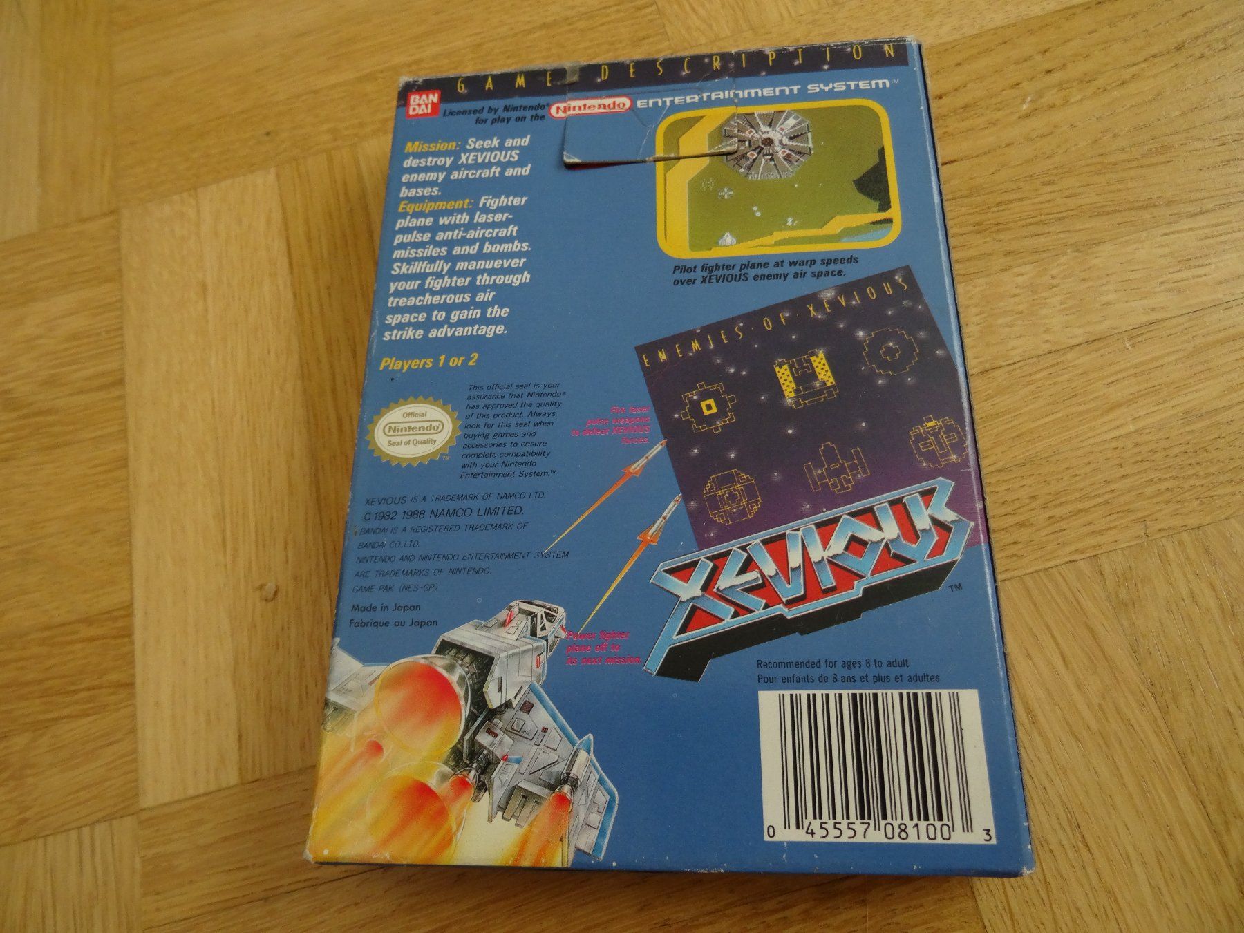 Nintendo Giochi: Xevious NES OVP – Usato da Olten venduto da Disc-Ausverkauf 1