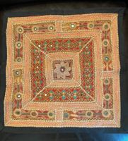 Housse de coussin indien brodé