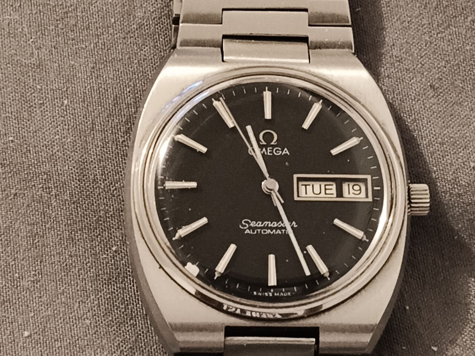 Omega Orologi: Omega "Seamaster"-autom.Herrenuhr, antik,läuft einwandfrei – Usato da Glattbrugg venduto da tarnkappenbomber 3