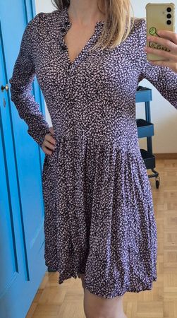 Kleid von mbyM lila/schwarz (S) wie neu