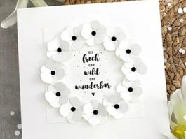 Stanzschablone Nr.215, Blume (Sizzix geeignet)