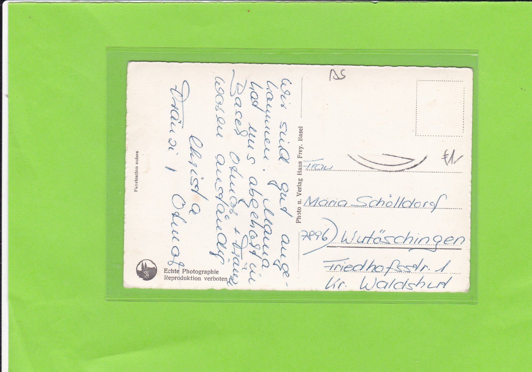 Cartoline postali: Basel-Marktplatz-Tram-belebt-Rathaus – Usato da St. Peterzell venduto da neckertal 1