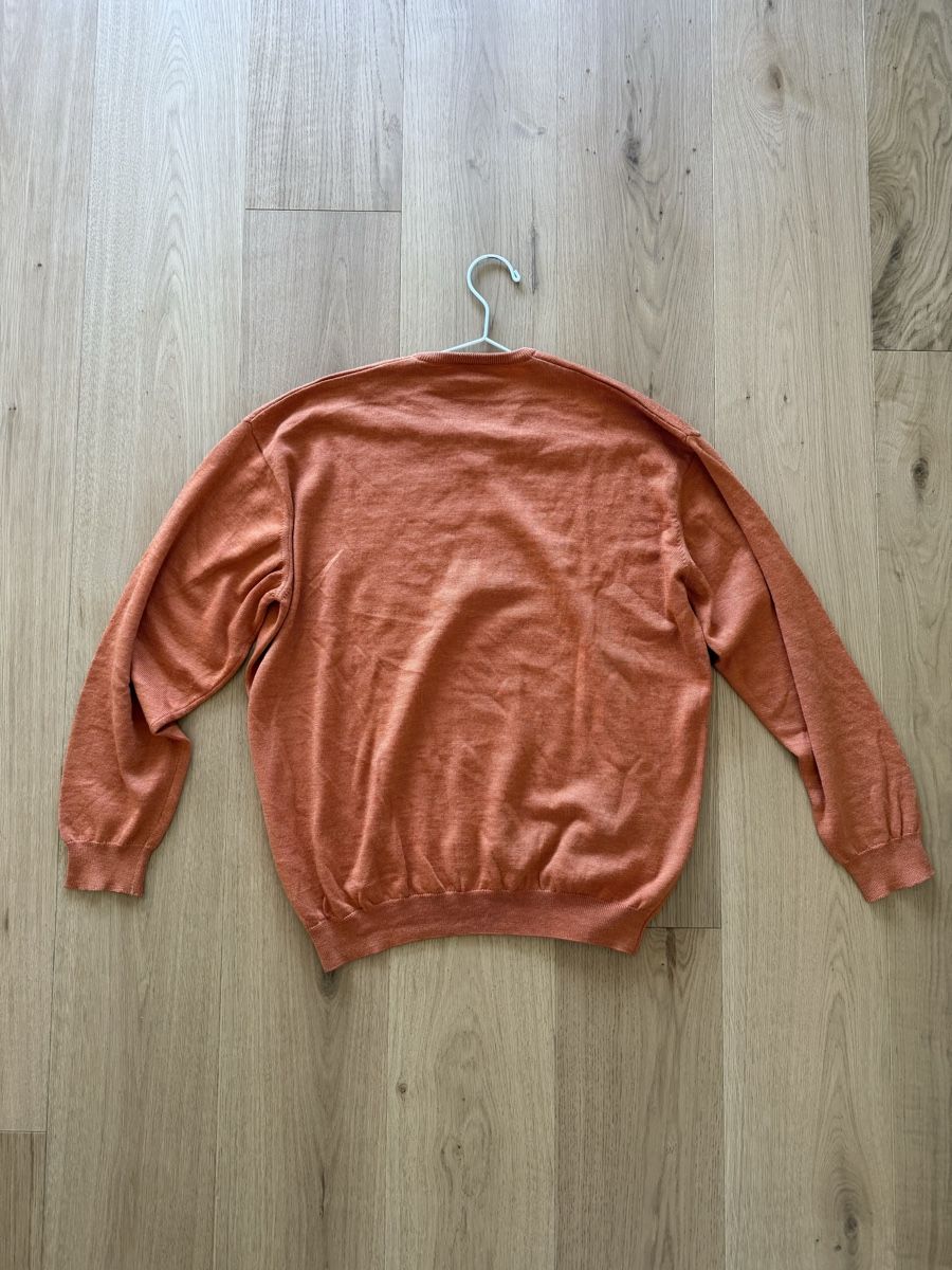 Lacoste Maglioni & Felpe: Lacoste Vintage Orange Woll Sweater Pullover, Gr. 7 / XL – Usato da Birmensdorf ZH venduto da linkel 3