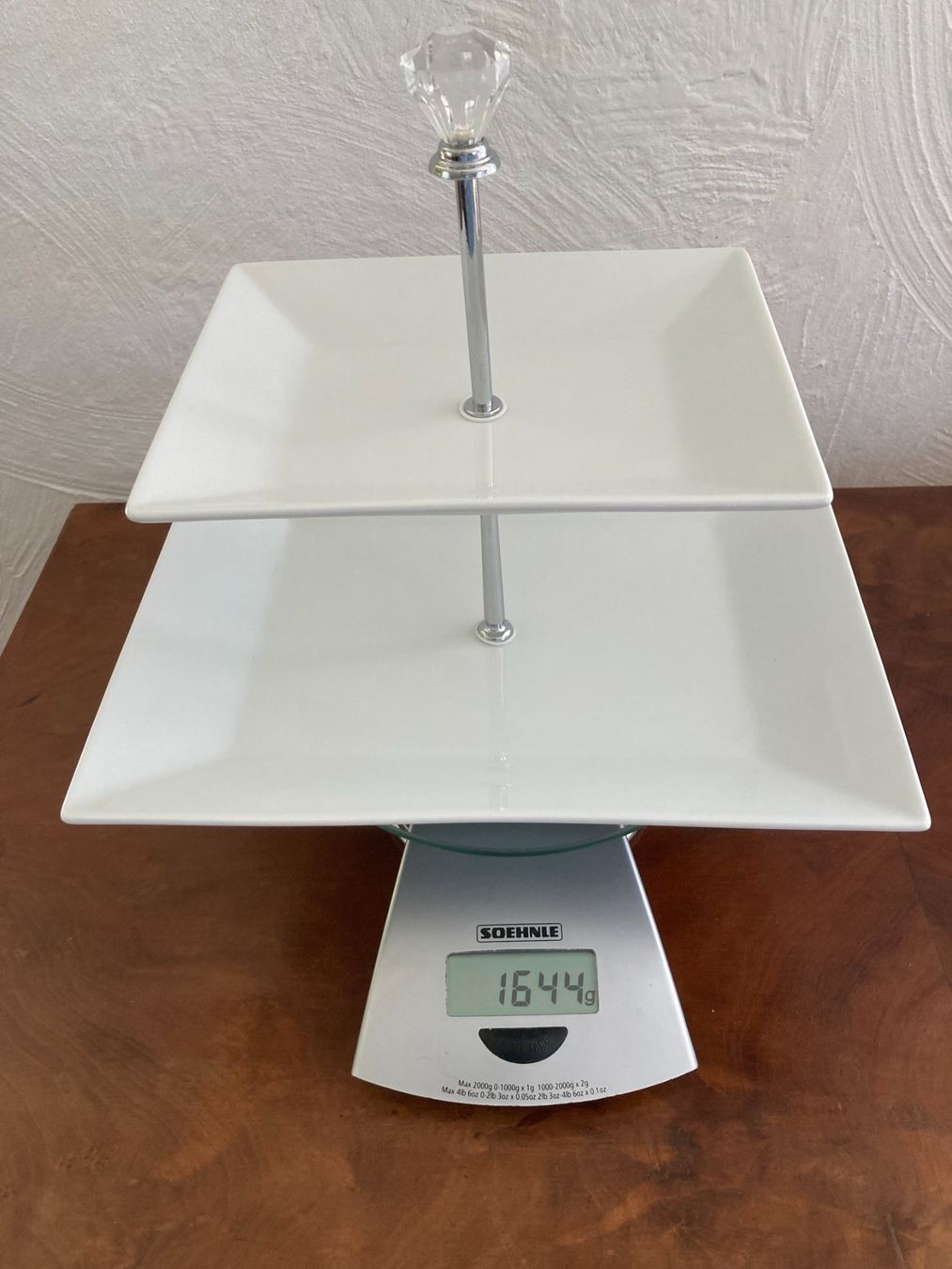 Piatti di portata: ETAGERE MIT WEISSEN  PLATTEN  BEISTELLER – Usato da Subingen venduto da ArtBead 5