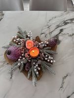 weihnachtsdeko in rosa stile 