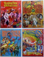 RINGLING & BARNUM CIRCUS 4 MAGAZINE + POSTERS 1974-76-78-84
