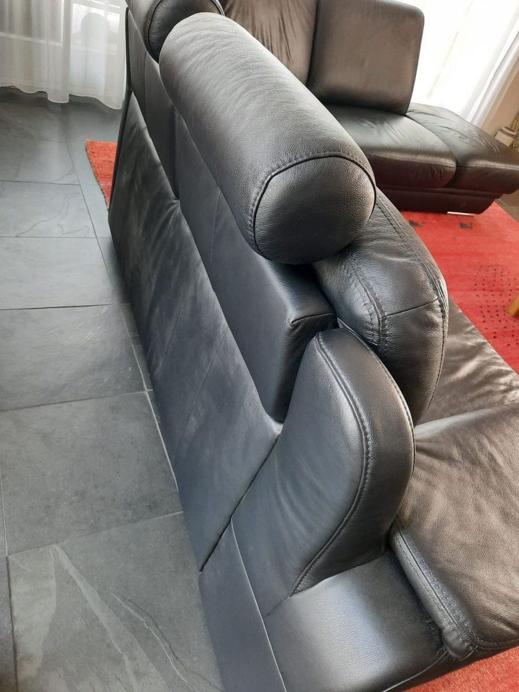 Divani: Echtleder Ecksofa schwarz – Usato da Watt venduto da Deschnaegg 5