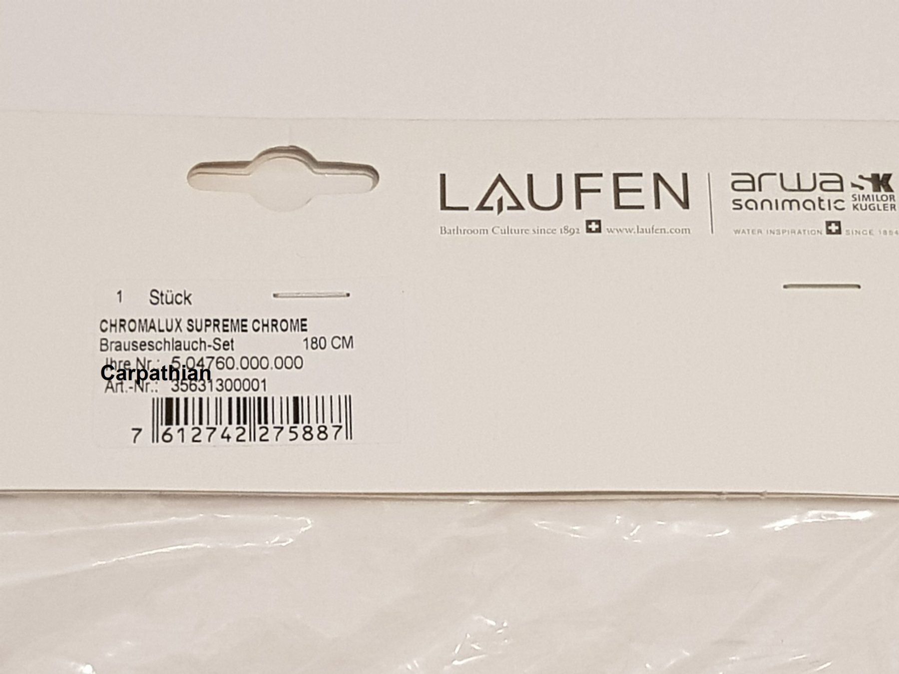 Laufen Soffioni doccia: Dusch-/Badeschlauch- und Brause Set – Usato da Unterlunkhofen venduto da Carpathian 2