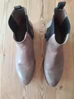Lederstiefeletten Gr. 38½, Made in Italy.