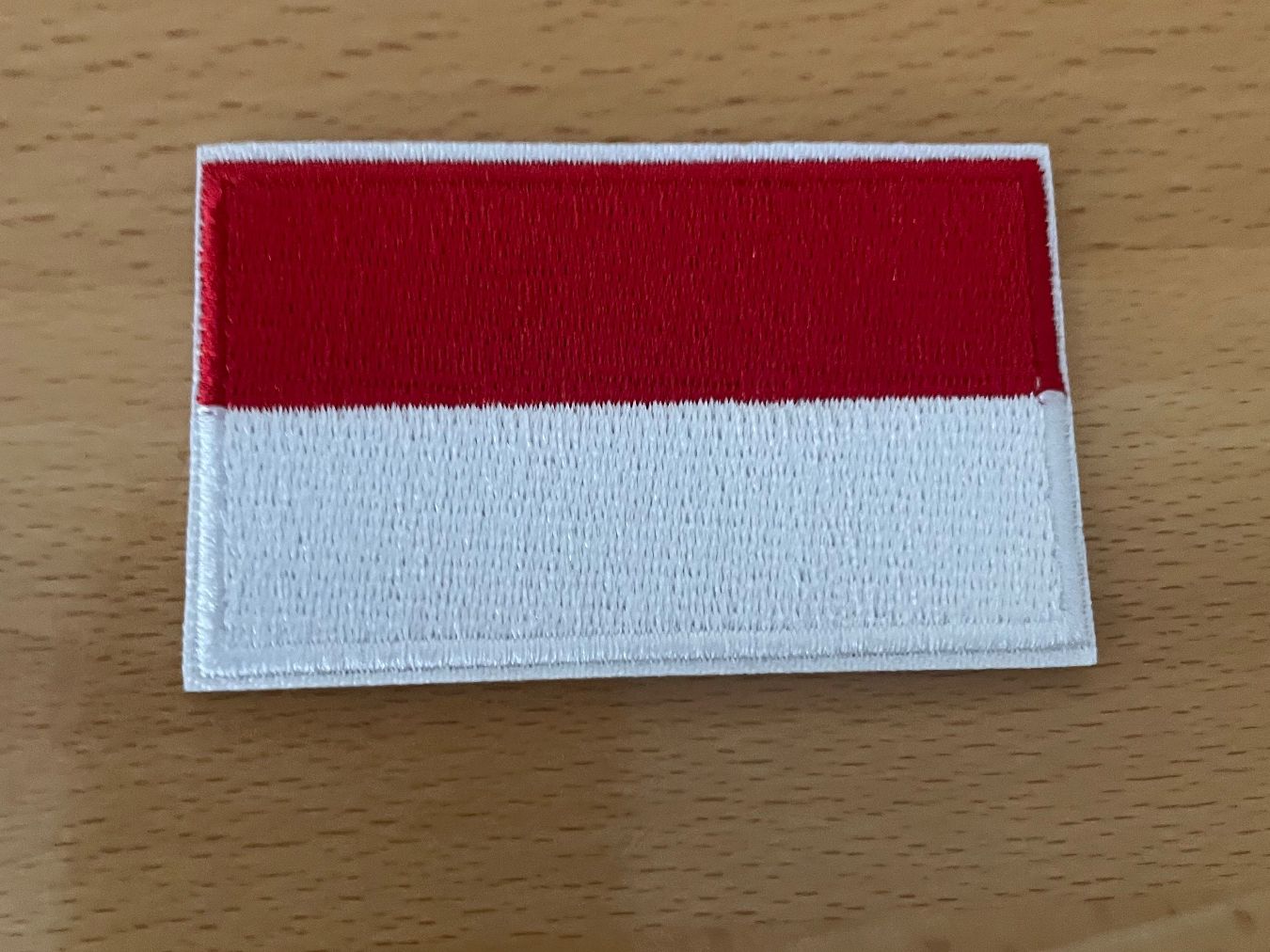 Patches: Monaco Flagge Patch  Aufnäher mit Klettverschluss – Neu (gemäss Beschreibung) aus Horn von abutre72