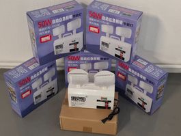 5x Lampe LED de sécurité double tête 50W éclairage d’urgence