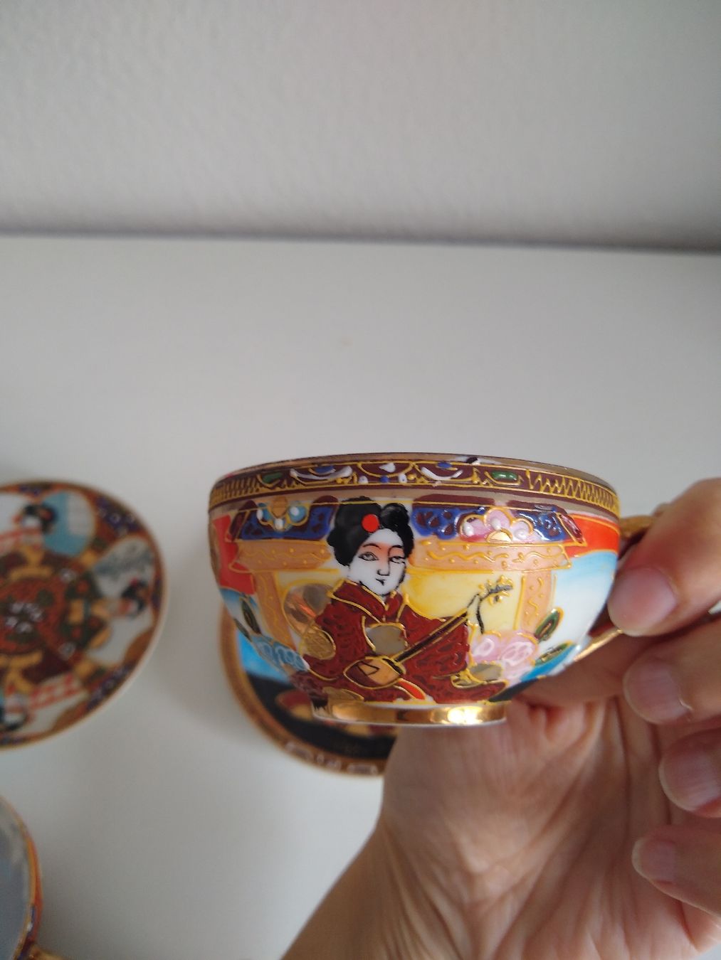 Set di piatti: 2x Japanese Geisha Teacups & Saucers Set – Usato da Dübendorf venduto da LoRi-2026 3