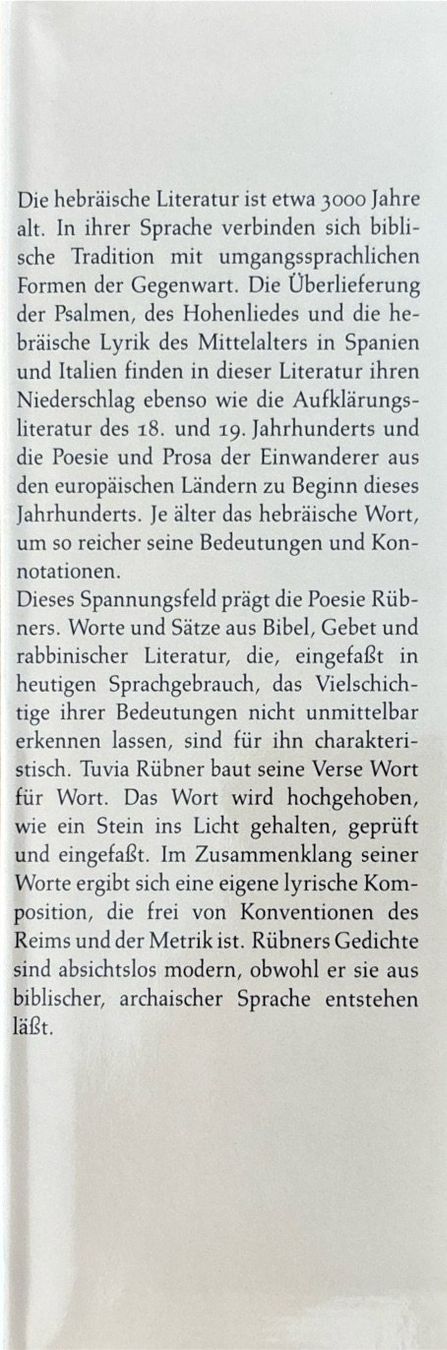Libri: Tuvia Rübner, Wüstenginster – Nuovo (secondo la descrizione) da Sarnen venduto da Livres 2