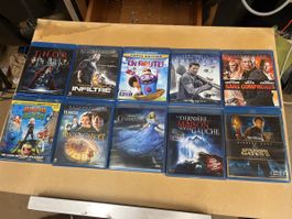 Blu-ray films lot 10 pièces, état d'occasion