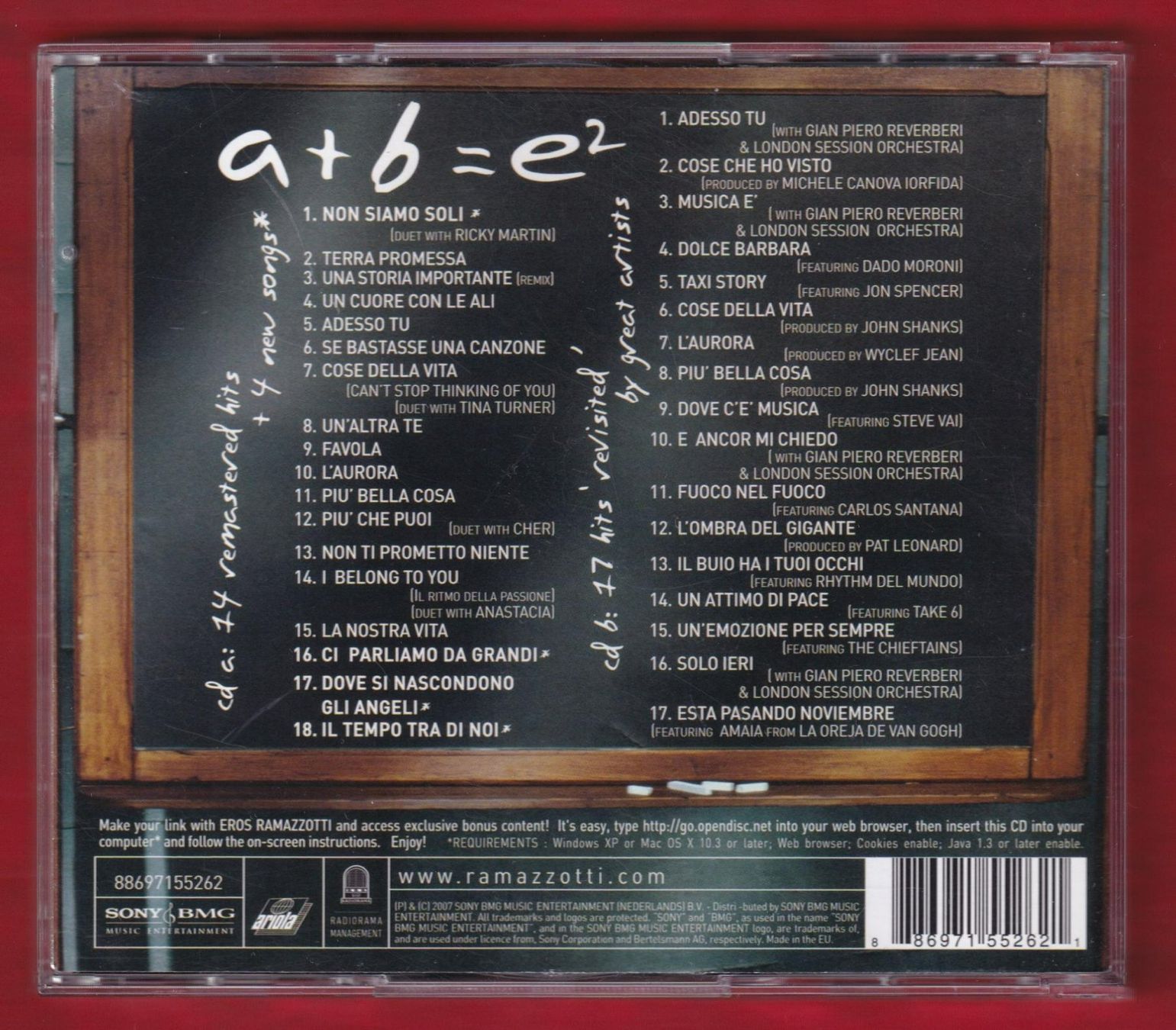 CD: Eros Ramazzotti - E² (2 CD) – Usato da Zürich venduto da Pfluftl2000 1