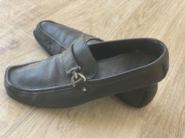 Etienne Aigner Mokassins Gr. 43 Schuhe Leder Schwarz