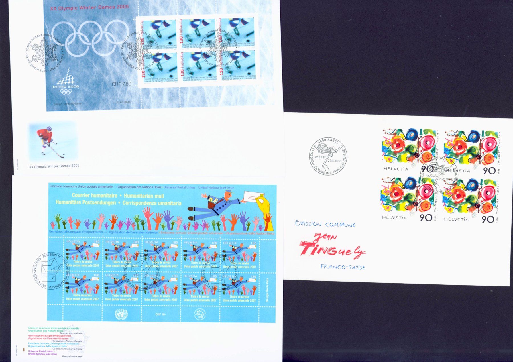 Tutti i francobolli: Kleinbogen FDC 3 Stück (C168) – Usato da Seuzach venduto da Harri19