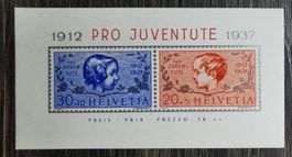 TR103 Bloc Timbre Suisse Non Oblitere 1937