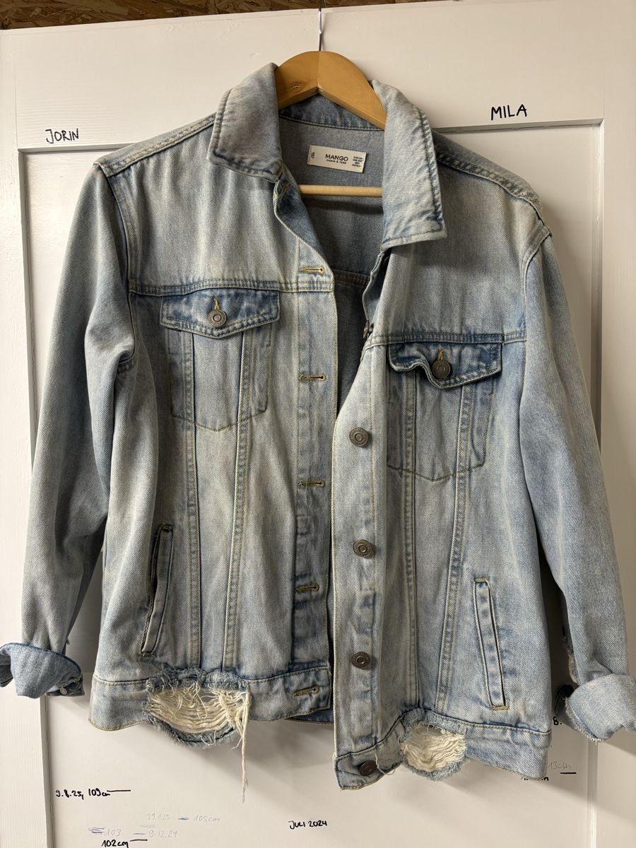 Mango Jacken: Mango Jeansjacke im Used Look, Grösse One Size – Gebraucht aus Netstal von ali_x5fx