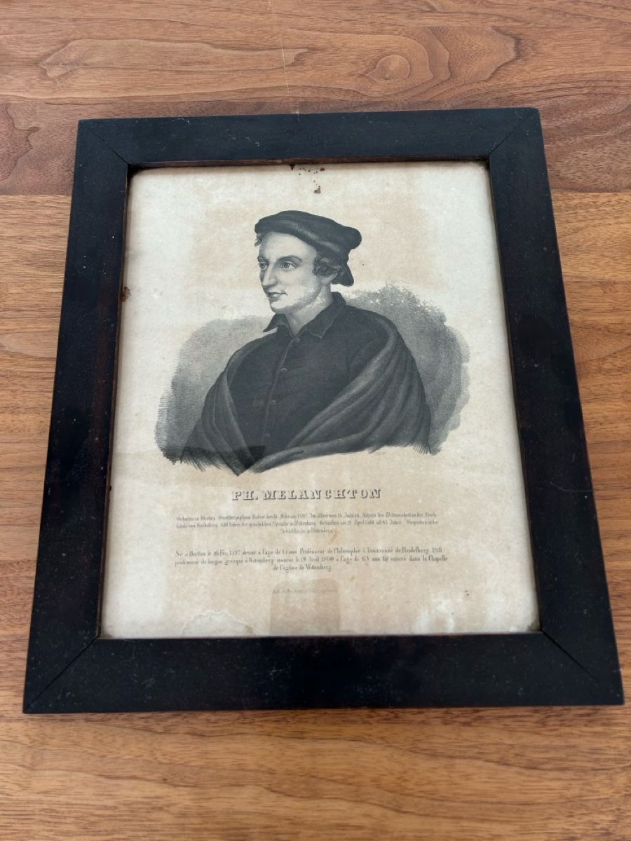 Arts picturaux & lithographies: Lithographie PH. MELANCHTON indrammet – D'occasion à Kreuzlingen par Pix66