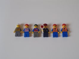 LEGO - 6 - TOLLE - EISENBAHN - FIGUREN