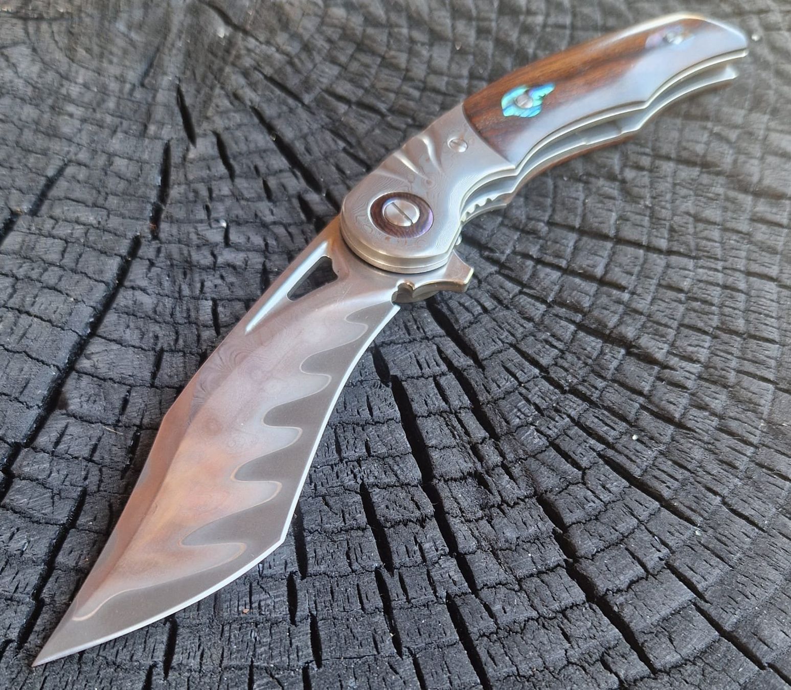 Zubehör: Damast klappmesser – Neu und originalverpackt aus Dorf von Messer-Schweiz 3