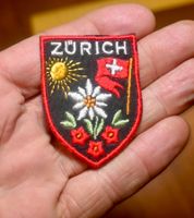 VINTAGE Badge ZÜRICH blume ST. GALLER STICK klein