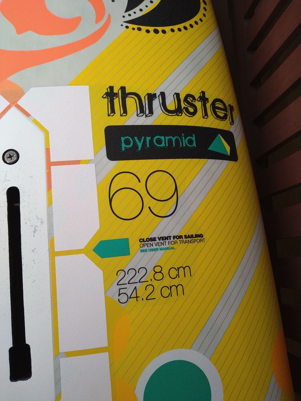 Tavole da surf e di nuoto: Quatro Pyramid Thruster Windsurfbrett neuwertig – Usato da Wichtrach venduto da wildpigwomen12 1