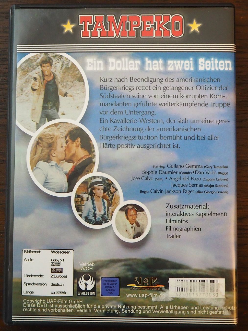 Alle DVDs: Tampeko - Ein Dollar hat zwei Seiten / Giuliano Gemma – Gebraucht aus Chur von dluli 1