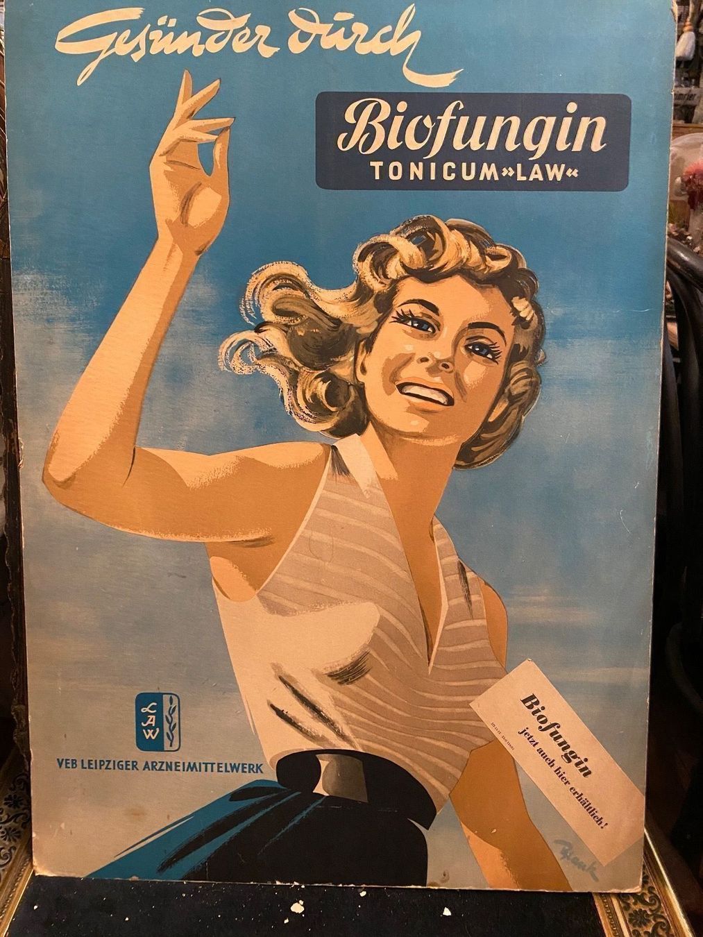 Foto & Immagini: Kartonwerbung 1950?1960? – Usato da St. Gallen venduto da katercarlos
