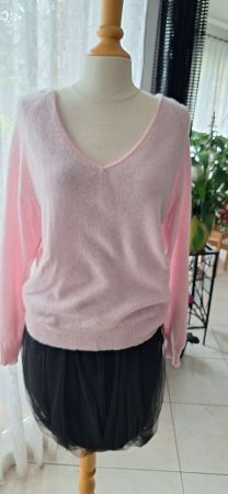 Pull rose cachemire M