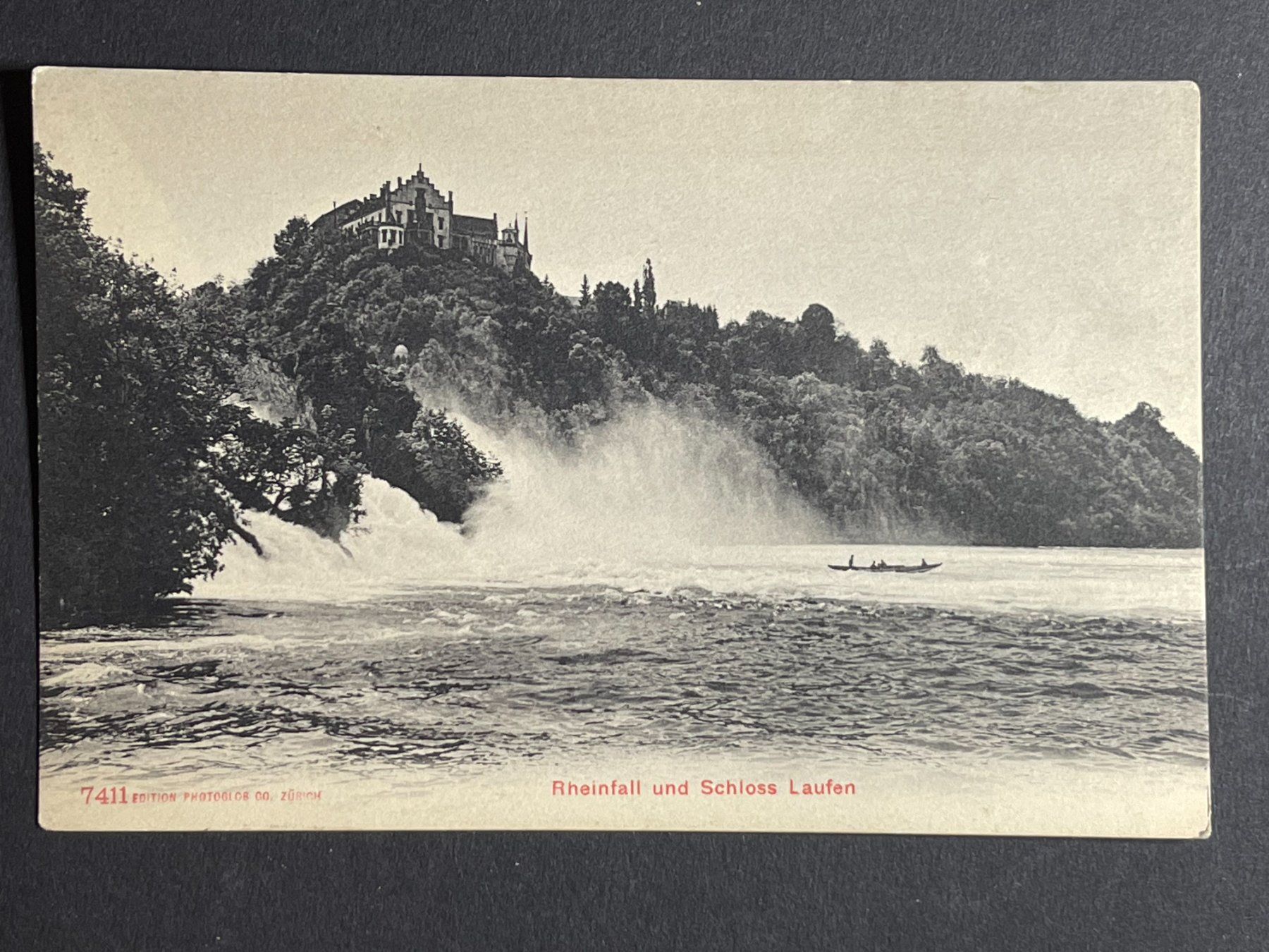 Ansichtskarten: Rheinfall und Schloss Laufen – Gebraucht aus Steg VS von danwer74