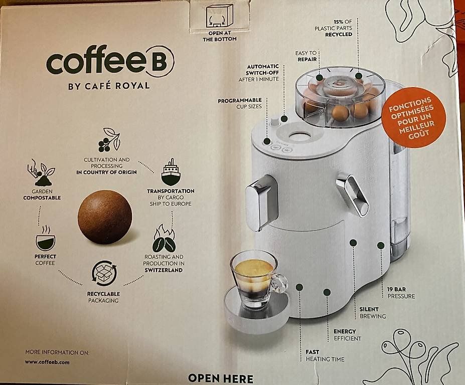 Coffee B Macchine per caffè & Macchine per espresso: COFFEE B WEISS NEU UND UNGEÖFFNET – Nuovo e nell'imballaggio originale da Brugg AG venduto da masoud2000