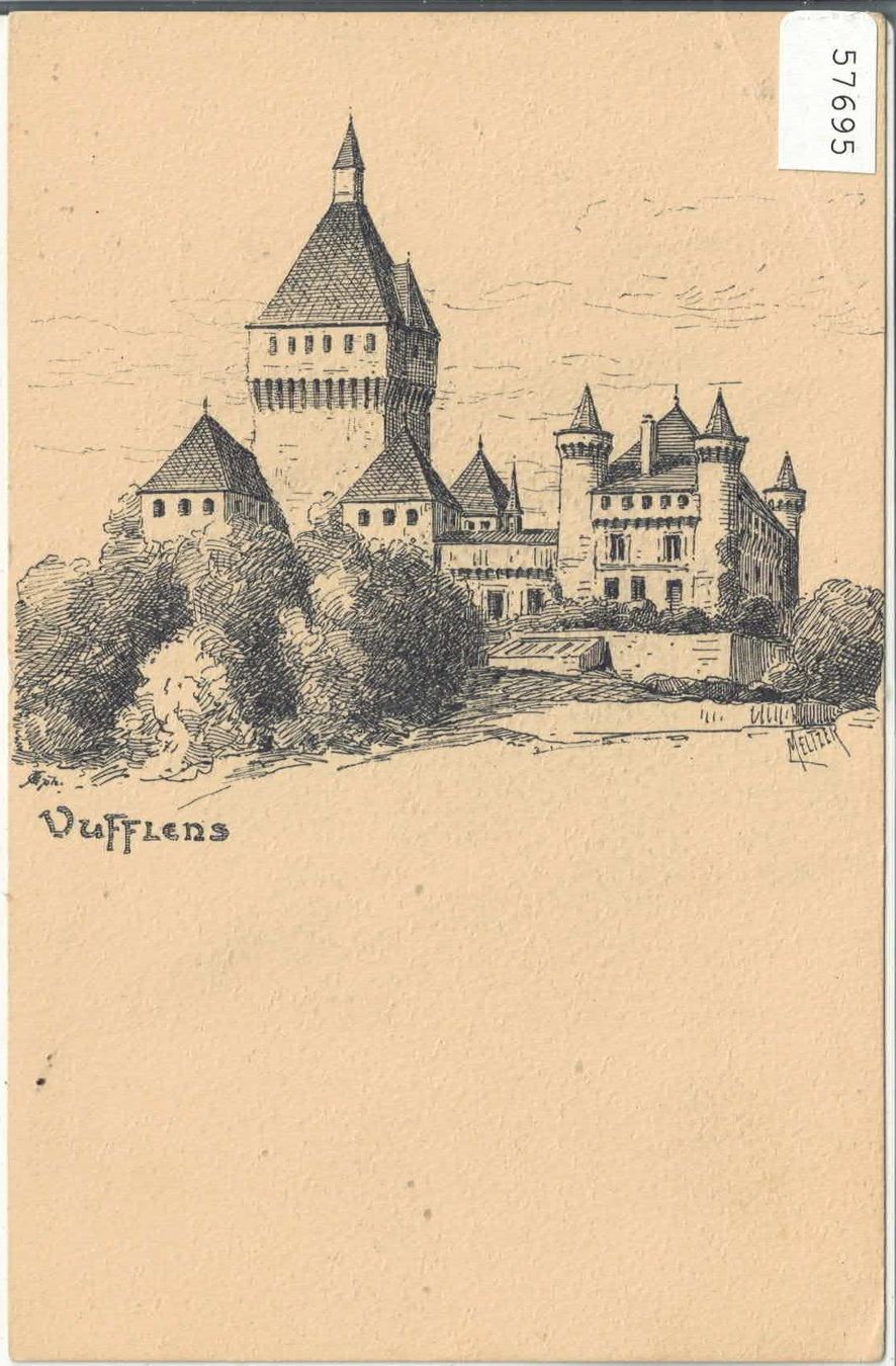 Cartoline postali: Vufflens Chateau - Meltzer – Usato da Ettingen venduto da Kartenplanet