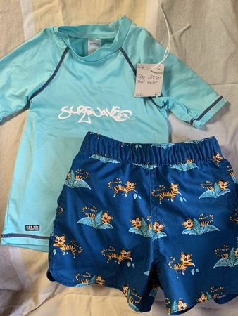Short de bain + haut UV protection