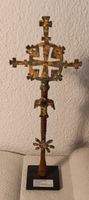 Antiker Pilgerstab (Standarte) aus Eisen und Bronze