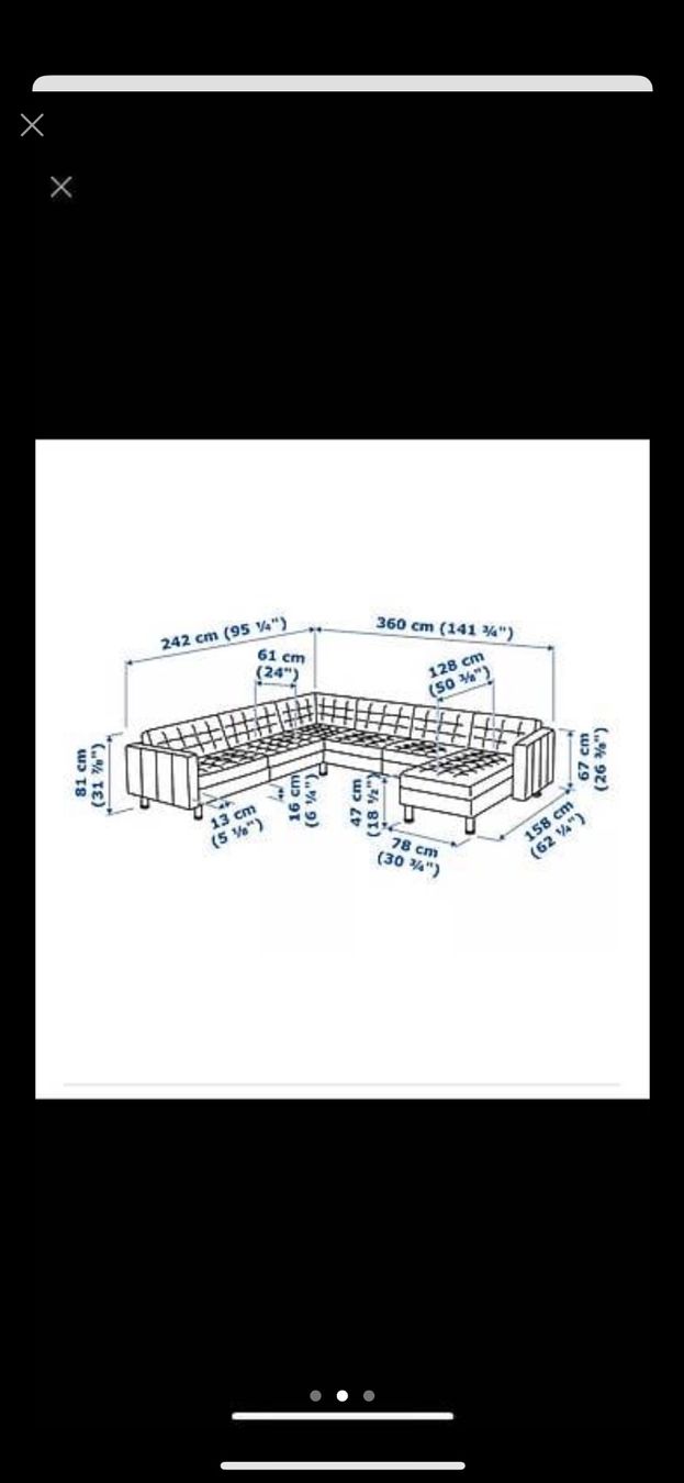 Ikea Divani: Leder Ecksofa grau guter Zustand gebraucht – Usato da Volketswil venduto da vle_n9lj 1
