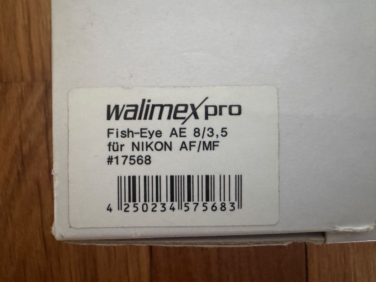 Objectif Walimex Pro Fish-Eye AE 8/3.5 Nikon AF/MF (D'occasion) à ...